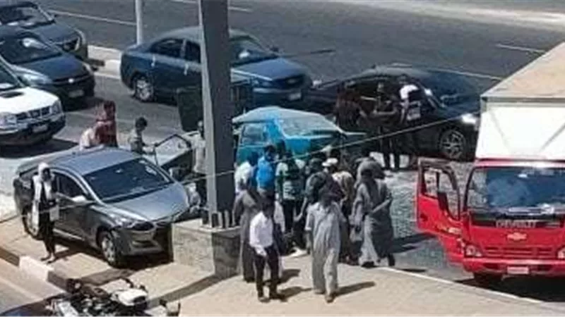 حادث تصادم بين عدد من السيارات على محور Na بالقاهرة الجديدة ووقوع إصابات