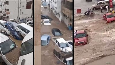 أمطار غزيرة وسيول تضرب مكة المكرمة وتوقعات بشاهقة مائية في سواحل رابغ
