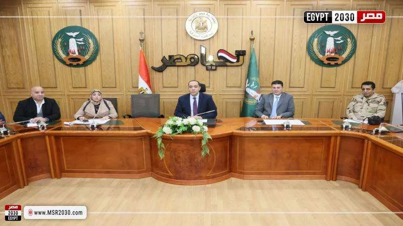 نائب محافظ المنوفية يناقش مستجدات تسليم مشروعات 
