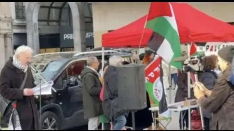 ليون تشهد مظاهرة كبرى دعماً لفلسطين ورفضاً للتهجير القسري
