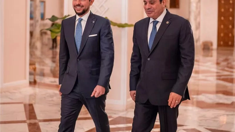 الرئيس السيسي يستقبل ولي عهد الأردن ويبحثان الأوضاع في الأراضي الفلسطينية المحتلة