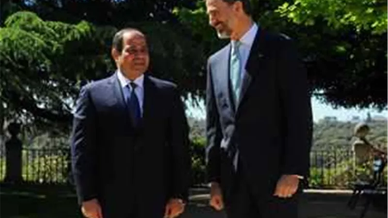 السيسي وملك إسبانيا يبحثان الأزمة الفلسطينية ورفض خطط تهجير الفلسطينيين