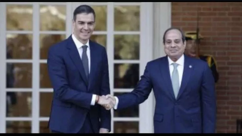 السيسي وسانشيز يؤكدان رفض تهجير الفلسطينيين وتعزز الشراكة المصرية-الإسبانية