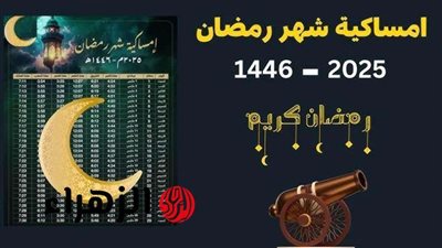 ظهور هلال شهر رمضان.. تعرف على إمساكية رمضان 2025 في مصر والدول العربية