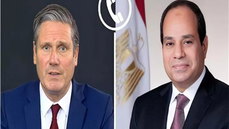 الرئيس السيسى ورئيس وزراء بريطانيا يؤكدان ضرورة سرعة بدء إعادة إعمار غزة