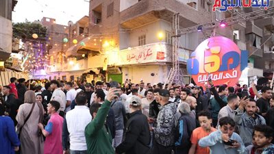 بالصور.. حضور كثيف في إفطار أهل المطرية الحادي عشر