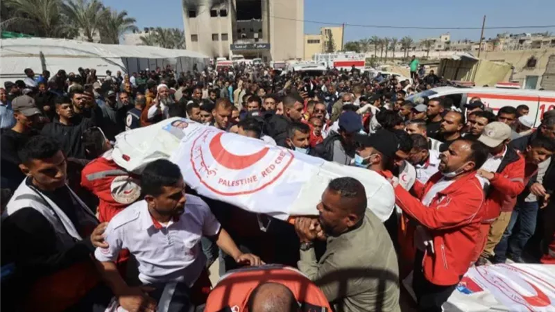 جريمة إبـ ـادة جماعية بحق الطواقم الطبية في رفح