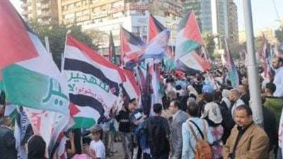 رفضًا لتهجير الفلسطينيين.. احتشاد شعبي مصري حاشد في العريش خلال زيارة السيسي وماكرون