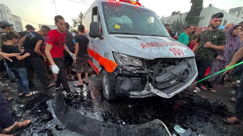 استكمالًا لحرب الإبادة في قطاع غزة.. الاحتلال الإسرائيلي يستهدف مستشفى المعمداني