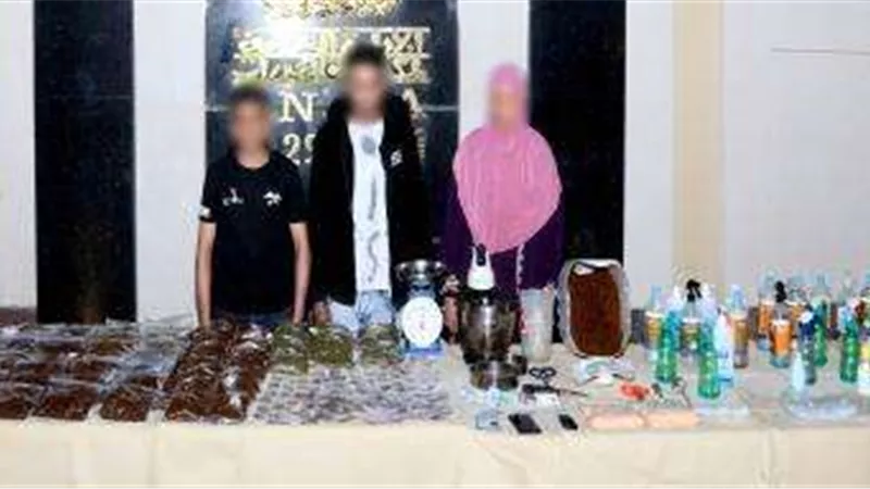 ضبط 10 عناصر إجرامية بحوزتهم مواد مخدرة في 3 محافظات