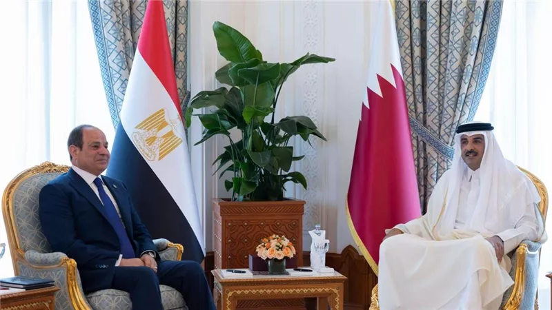 حزمة استثمارات بـ7.5 مليار دولار.. بيان مشترك بين جمهورية مصر العربية ودولة قطر