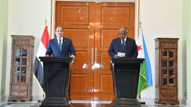 الرئيس السيسي يعود إلى أرض الوطن عقب زيارة إلى جيبوتي