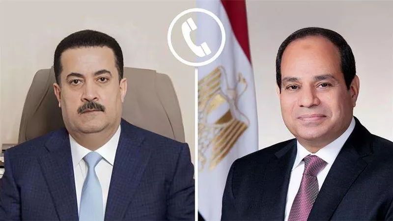 السيسي والسوداني يؤكدان خلال اتصال هاتفي أهمية إنجاح قمة بغداد وتعزيز العمل العربي المشترك