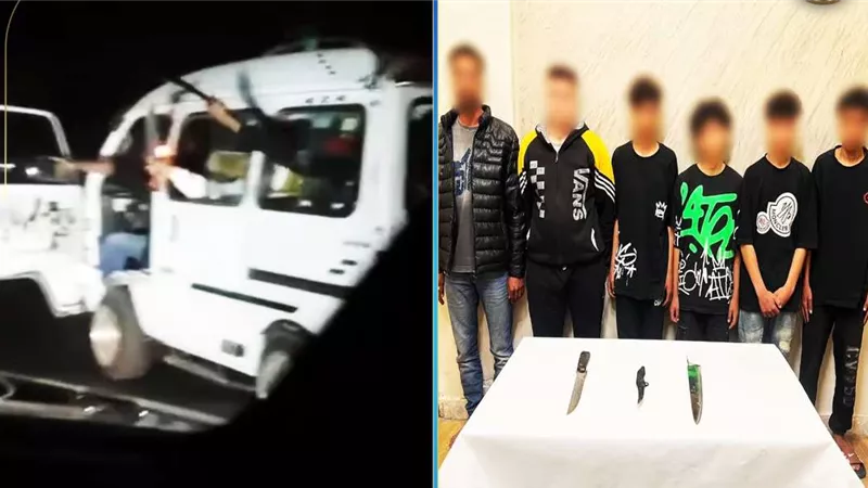الداخلية تضبط 6 أشخاص استعرضوا بالأسلحة البيضاء في موكب زفاف بالقليوبية