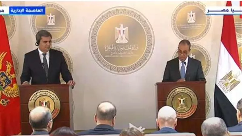 وزير خارجية الجبل الأسود يشيد بالدور المصري في تعزيز الأمن الإقليمي