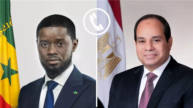 الرئيس السيسي يتلقى اتصالًا هاتفيًا من نظيره السنغالي 