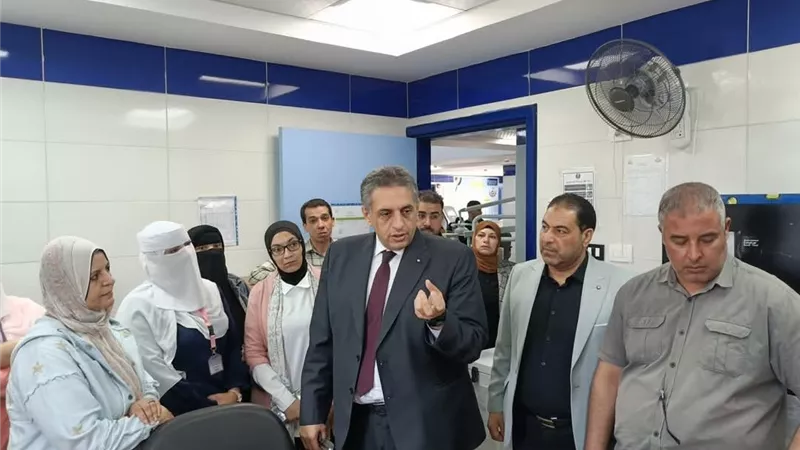 وكيل صحة كفر الشيخ يتفقد وحدة الحنفي الصحية ببلطيم