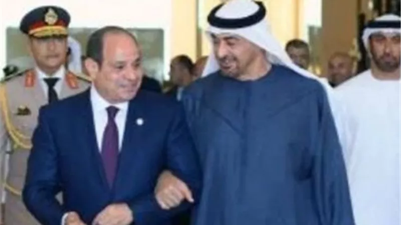 السيسي ونظيره الإماراتي يؤكدان وحدة الموقف تجاه غزة وأمن الدول العربية