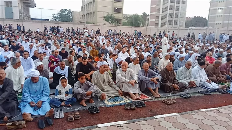 توافد المصلين لأداء صلاة العيد بقرى ومراكز محافظة المنوفية 