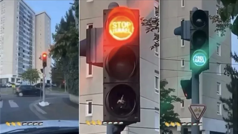 عبر إشارات المرور.. إسبانيا تصعد موقفها السياسي ضد إسرائيل 