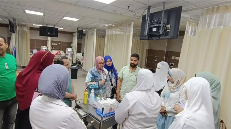 في ثاني أيام العيد.. جولة تفقدية لوكيل صحة كفر الشيخ بمستشفى بيلا المركزي  