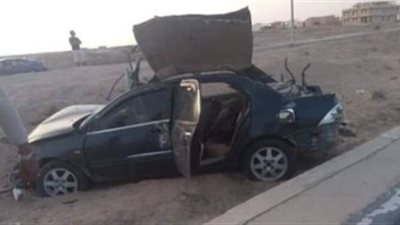 دخلوا بين المقاعد.. حكاية مصرع مدرس وإصابة أبنائه على طريق المنيا