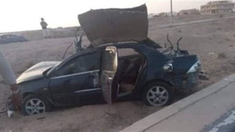حادث انقلاب سيارة