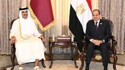 السيسي يؤكد دعم مصر لسيادة قطر ويثمن دورها العسكري والدبلوماسي