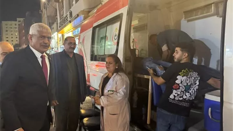 أمانة المرأة بحماة الوطن بأسيوط تنظم حملة للتبرع بالدم أمام مقر الحزب 