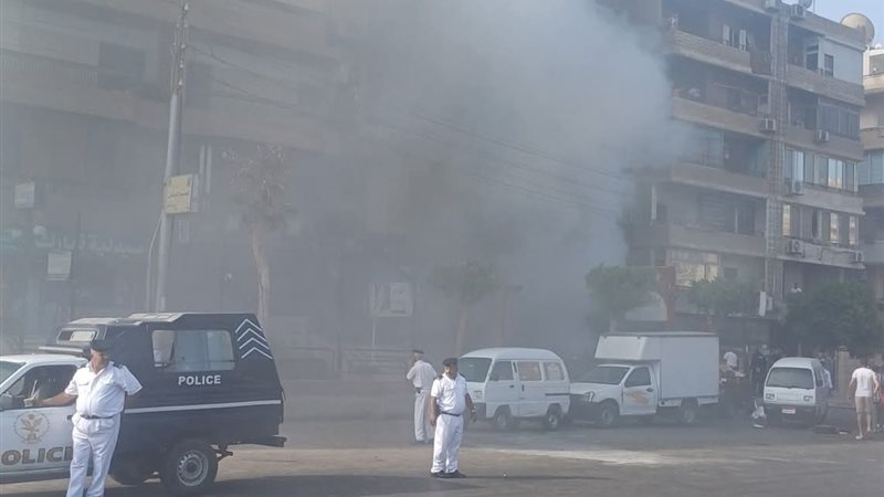 حريق مول تجاري 
