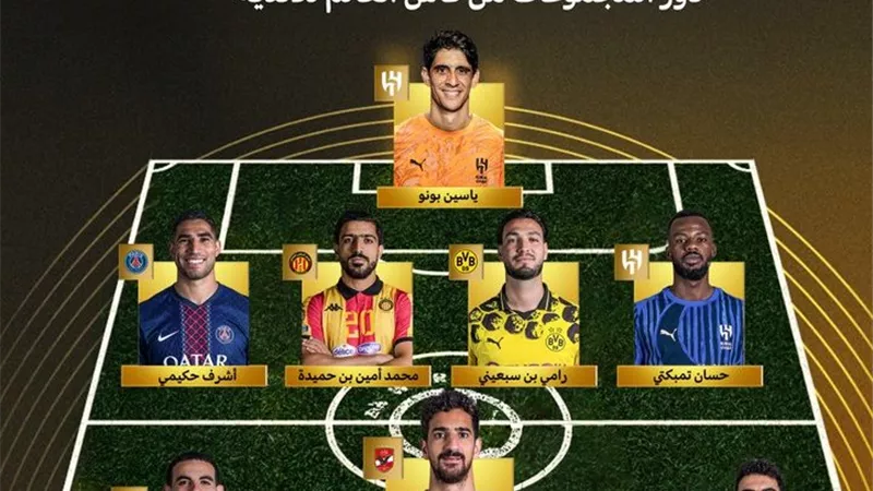 ثلاثي أهلاوي في التشكيل المثالي للعرب بكأس العالم للأندية 2025