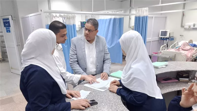 وكيل صحة المنوفية يوجه بخطة علاجية دقيقة لمصابي حادث الإقليمي.. صور