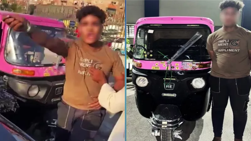  ضبط سائق توكتوك هدد مواطنا بمفك على الأوتوستراد.. تفاصيل