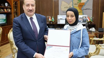 بالصور.. محافظ المنوفية يكرم الأولى على الجمهورية في الدبلومات الفنية التجارية