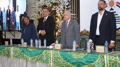 مؤتمر حاشد بكفر شكر لدعم مرشح حزب الجبهة الوطنية في انتخابات الشيوخ