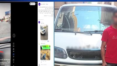 الداخلية تضبط سائق ميكروباص لسيره عكس الاتجاه في العبور