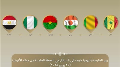 وزير الخارجية والهجرة ينهي جولته في غرب إفريقيا بزيارة السنغال