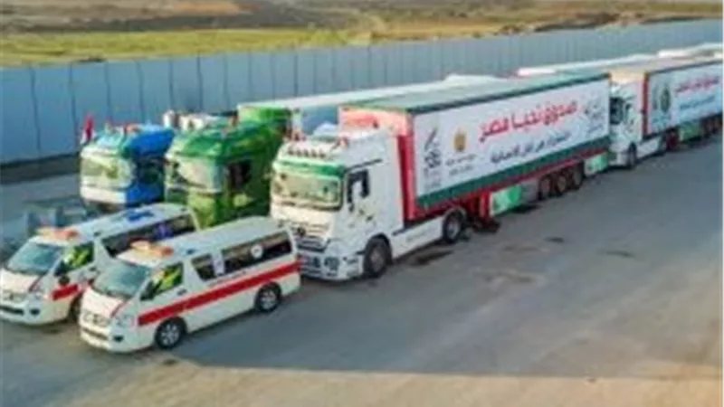 القاهرة الإخبارية.. دخول 166 شاحنة مساعدات إلى غزة..  وجار إدخال 180 شاحنة اليوم