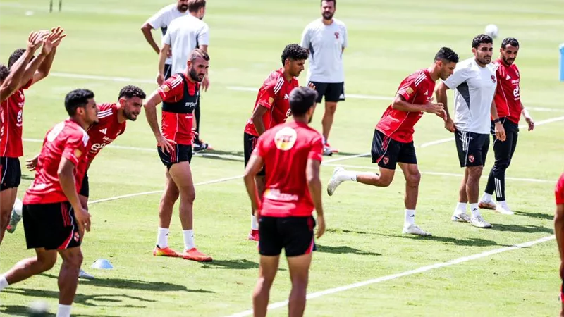 الأهلى يواصل الاستعداد لمباراة بيراميدز فى دوري نايل