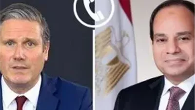السيسي ورئيس الحكومة البريطانية يؤكدان أهمية حل الدولتين وضرورة الاعتراف بدولة فلسطين