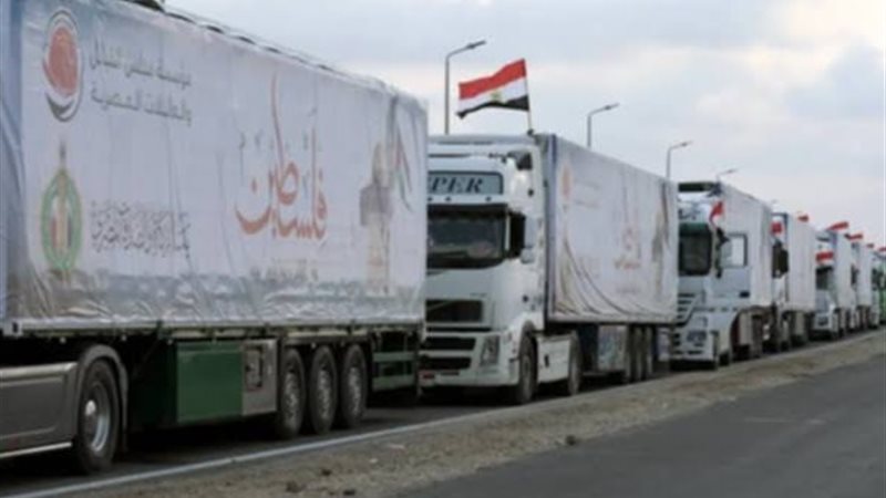 قافلة المساعدات المصرية