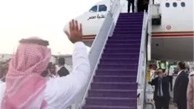 الرئيس السيسي يصل أرض الوطن بعد مباحثات موسعة مع ولي العهد السعودي
