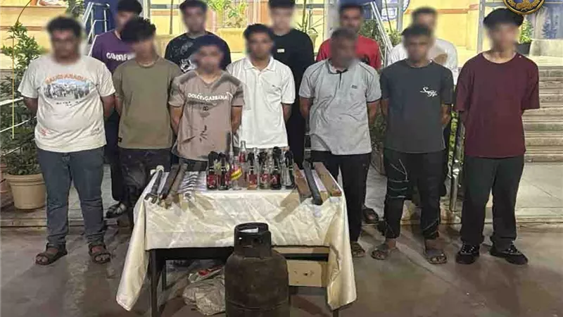 القصة الكاملة لضبط 12 متهمًا في مشاجرة بالأسلحة البيضاء بالشروق