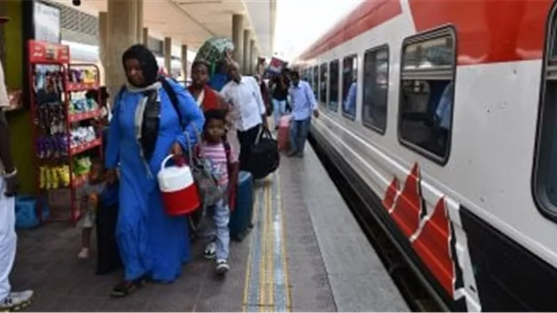 القطار الثامن للسودانيين من القاهرة لأسوان ضمن مبادرة العودة الطوعية