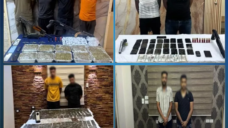  الأمن يضبط طن مخدرات و150 سلاح ناري ومصرع 3 عناصر إجرامية بالشرقية