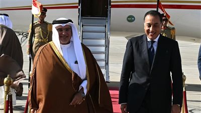رئيس الوزراء يبحث مع ولي عهد البحرين سبل التعاون المشترك