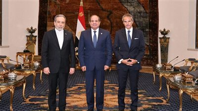 الرئيس السيسى يبحث مع وزير خارجية إيران ومدير الوكالة الدولية للطاقة الذرية سبل التعاون