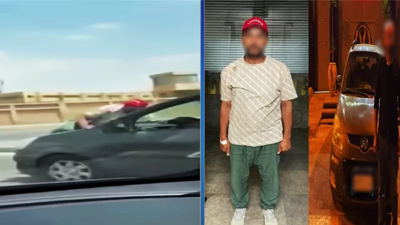 التحريات تكشف مفاجأة حول فيديو تشبث مقاول بسيارة مهندس في القاهرة الجديدة