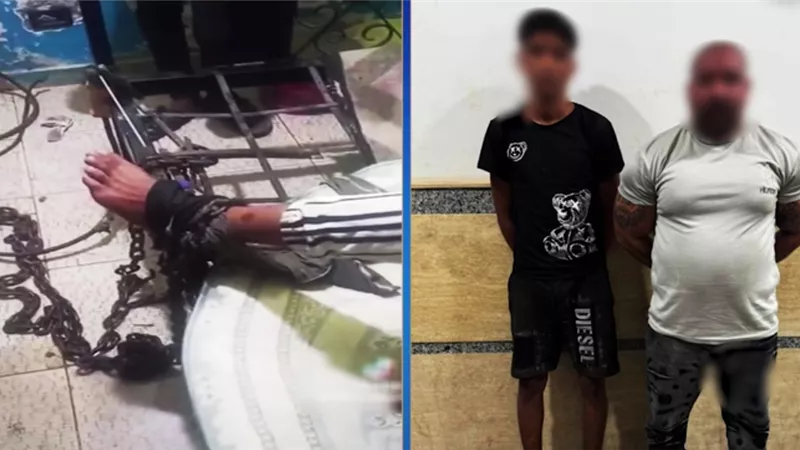 الأمن يكشف تفاصيل تقييد أب لنجله بالسلاسل في الجيزة.. إيه الحكاية؟