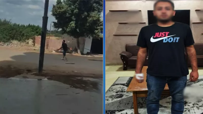  ضبط شخص بالغربية لإلقائه زجاجات بنزين مشتعل بسبب خلاف مالي